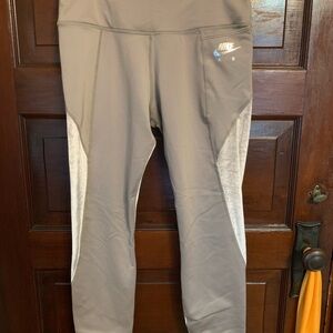 Nike Air Taupe and plush athletic pants